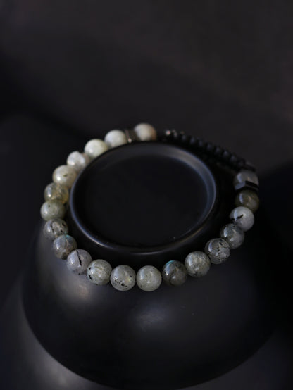 Men’s Labradorite Beaded Bracelet