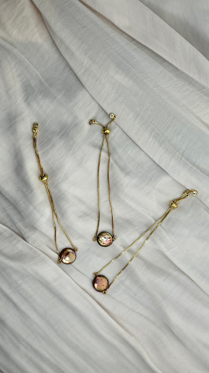 Luna Sola Bracelet - Single Pearl Bracelet