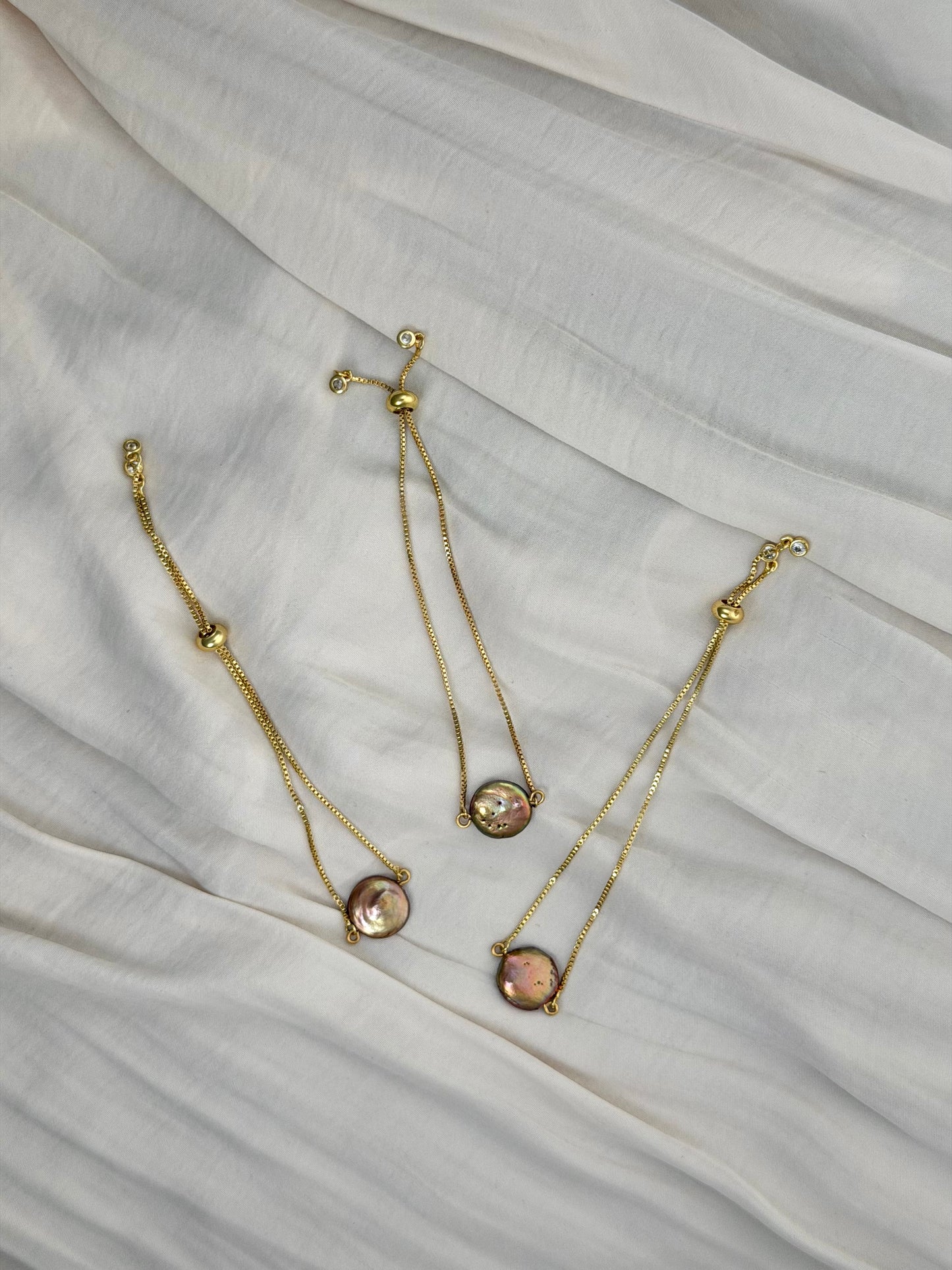 Luna Sola Bracelet - Single Pearl Bracelet