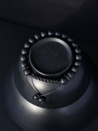 Matte Black Onyx Men's Bracelet