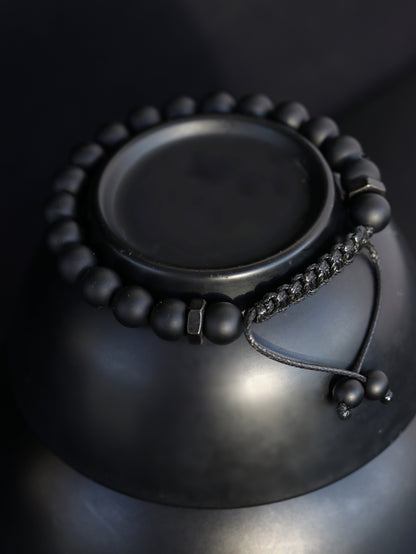 Matte Black Onyx Men's Bracelet