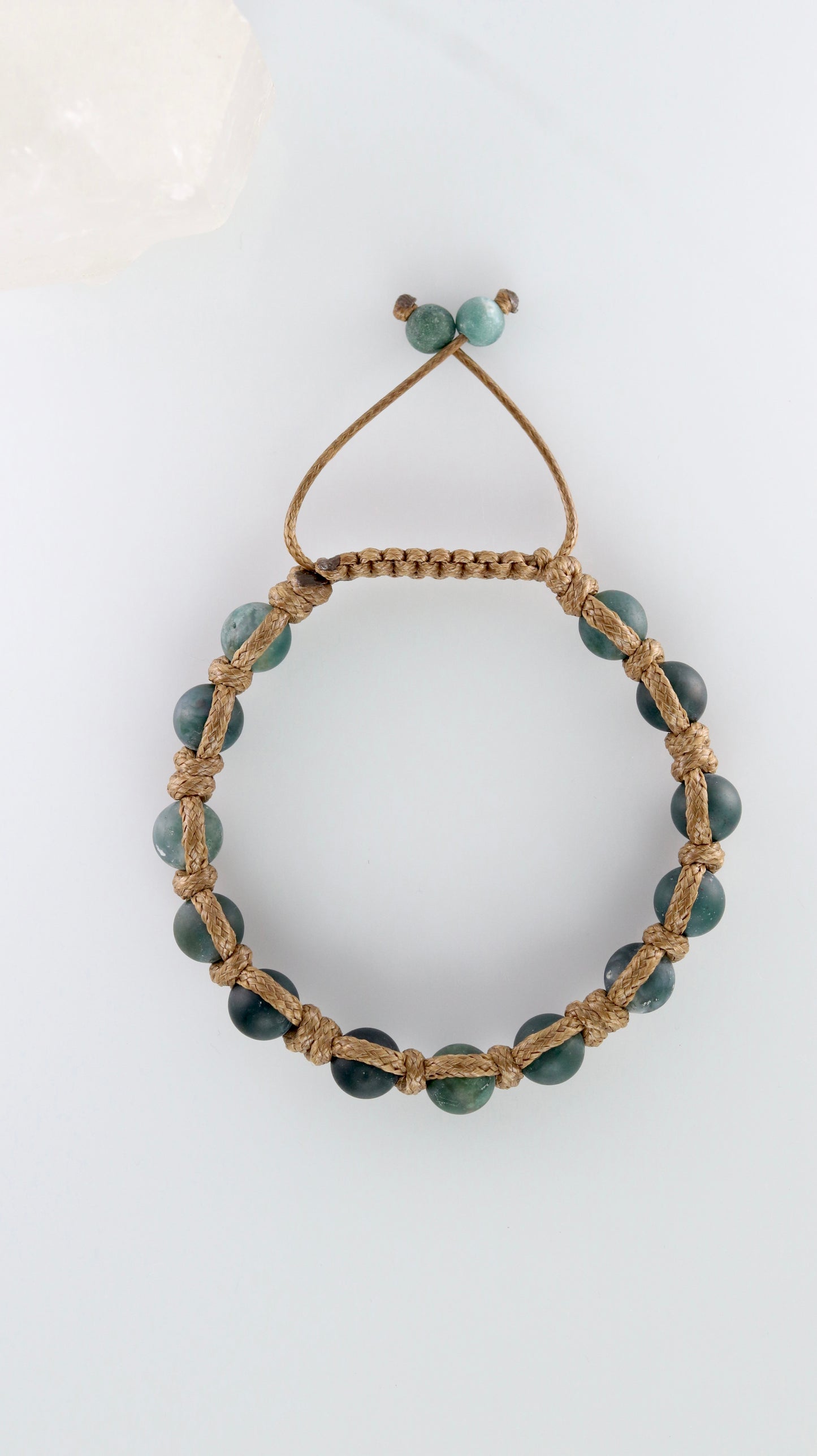 Men’s Moss Agate Cord Bracelet