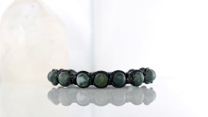 Men’s Moss Agate Cord Bracelet