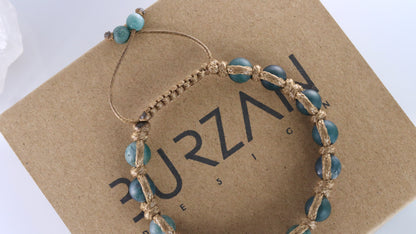 Men’s Moss Agate Cord Bracelet