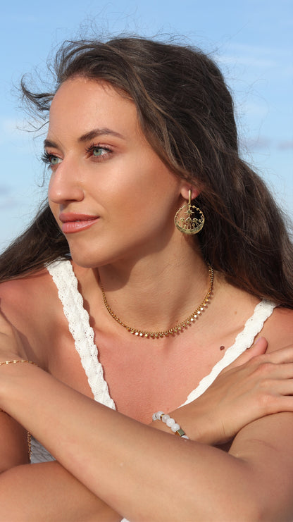 Mushroom World Dangle Earrings