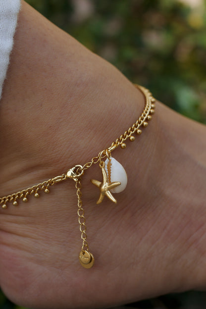 Ocean Gold anklet