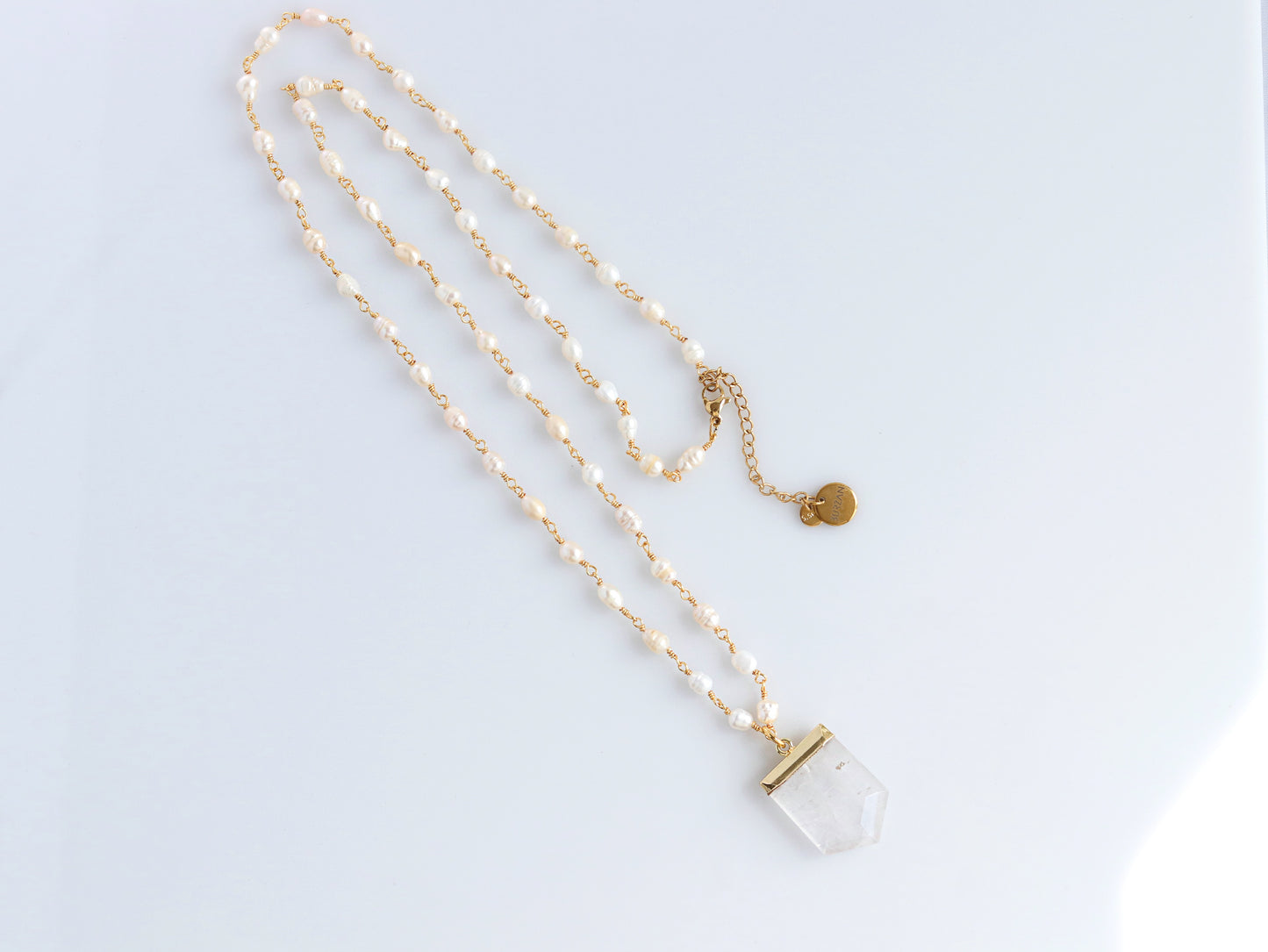 Pearl of Desert rosary Quartz necklace