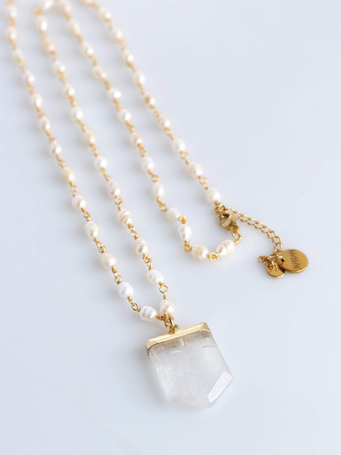 Pearl of Desert rosary Quartz necklace