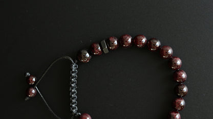 Red Garnet Men's Bracelet