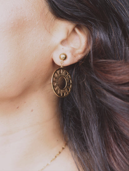 Sun Flares Drop Earrings