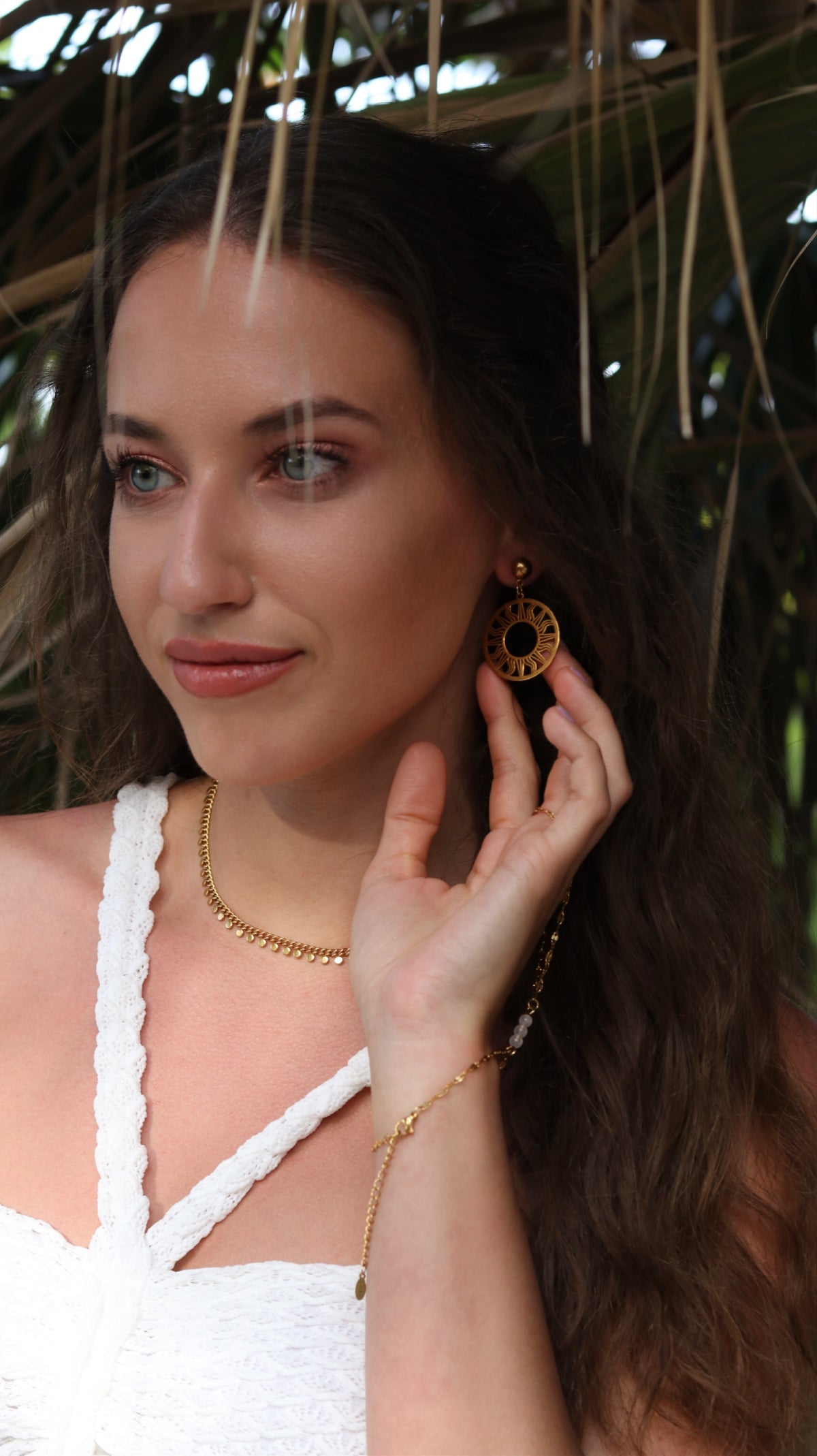 Sun Flares Drop Earrings