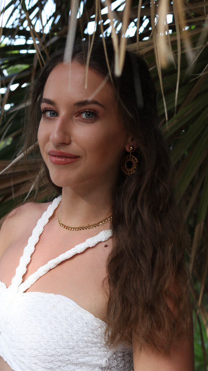 Sun Flares Drop Earrings
