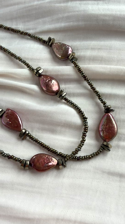 Raíz Necklace | Long Pearl Tassel Necklace